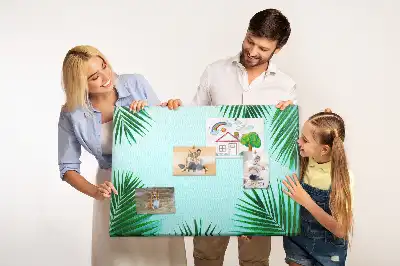Nástenná detská nástenka s motívom botanického dažďového pralesa