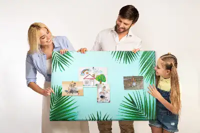 Nástenná detská nástenka s motívom botanického dažďového pralesa