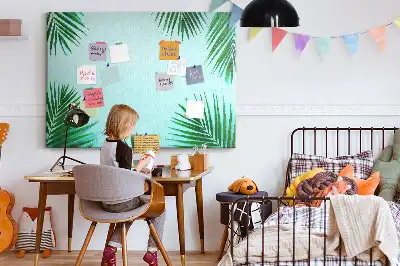 Nástenná detská nástenka s motívom botanického dažďového pralesa