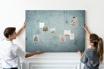 Nástenka do detskej izby Vintage mapa
