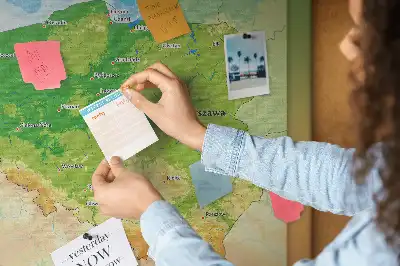 Nástenka do detskej izby s fyzickou mapou Poľska