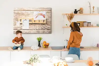 Dekoratívna nástenka do detskej izby s rodinným motívom
