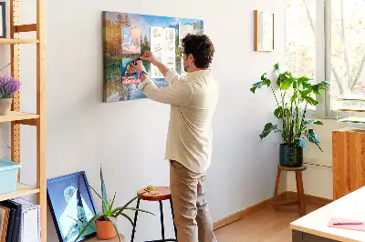 Nástenka do detskej izby s motívom rieky a hôr