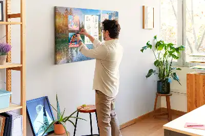 Nástenka do detskej izby s motívom rieky a hôr