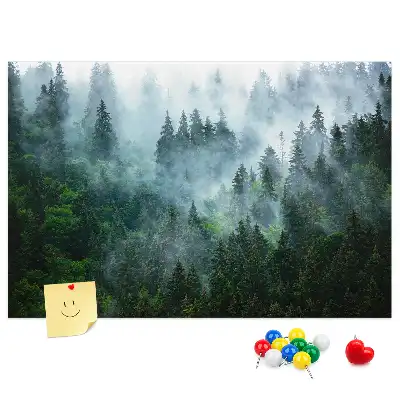 Nástenka do detskej izby Hmlistý les