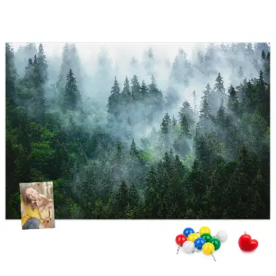 Nástenka do detskej izby Hmlistý ihličnatý prales