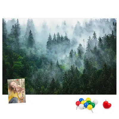 Nástenka do detskej izby Hmlistý ihličnatý prales