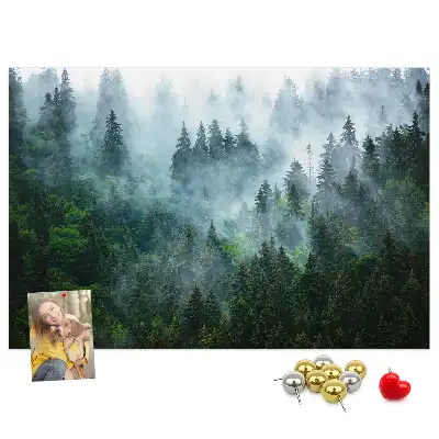 Nástenka do detskej izby Hmlistý les