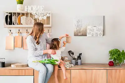 Korková nástenka s motívom abstraktného obilia