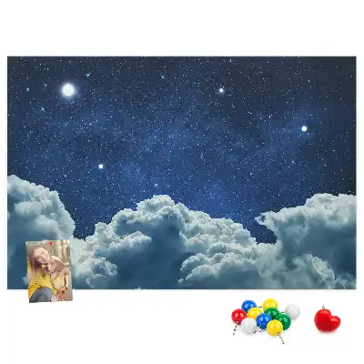 Korková nástenka Nočná obloha