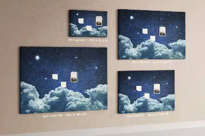 Korková nástenka Nočná obloha
