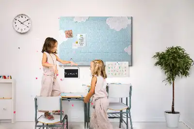 Detská nástenka a tabuľa na písanie