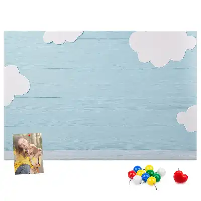 Detská nástenka a tabuľa na písanie