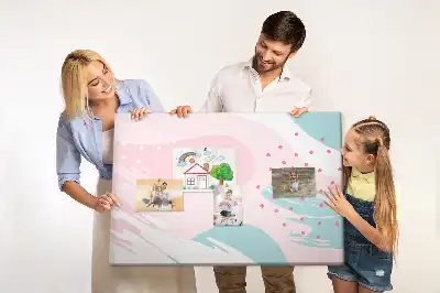 Korková nástenka Pastelová abstrakcia
