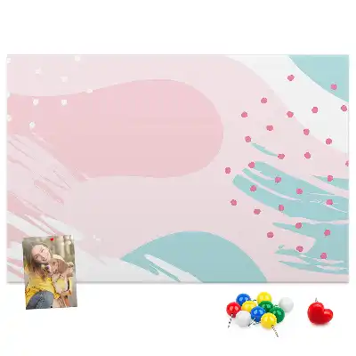 Korková nástenka Pastelová abstrakcia