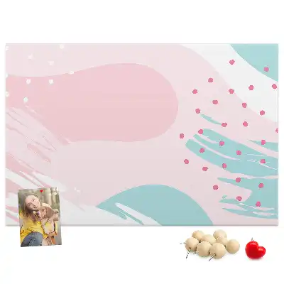 Korková nástenka Pastelová abstrakcia