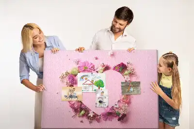 Korková nástenka Srdce z kvetov