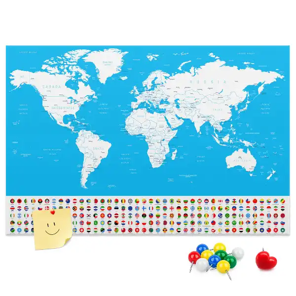 Nástenka do detskej izby Obrysová mapa štátov