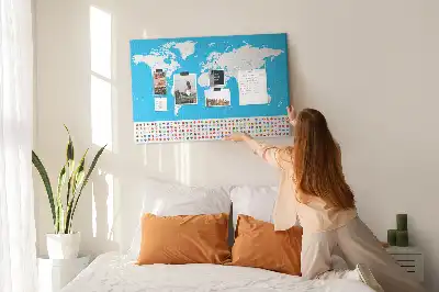 Nástenka do detskej izby Obrysová mapa štátov