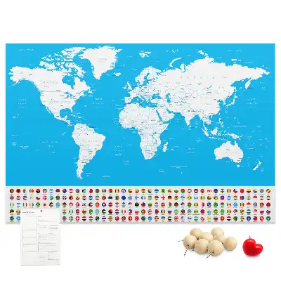 Nástenka do detskej izby Obrysová mapa štátov
