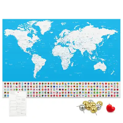 Nástenka do detskej izby Obrysová mapa štátov