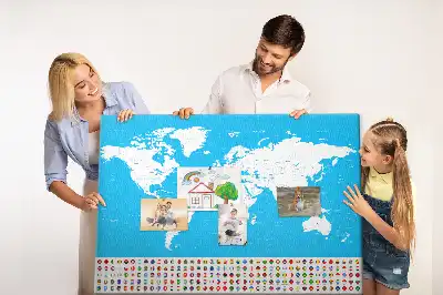 Nástenka do detskej izby Obrysová mapa štátov