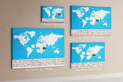 Nástenka do detskej izby Obrysová mapa štátov