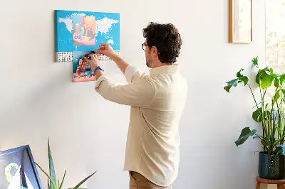 Nástenka do detskej izby Obrysová mapa štátov