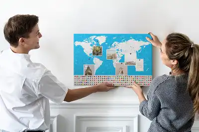 Nástenka do detskej izby Obrysová mapa štátov