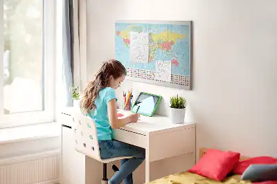Nástenka do detskej izby Geografia mapa sveta