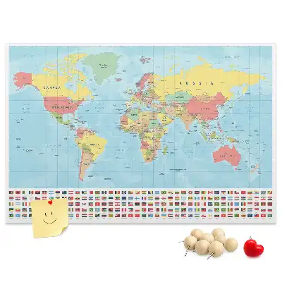 Nástenka do detskej izby Geografia mapa sveta