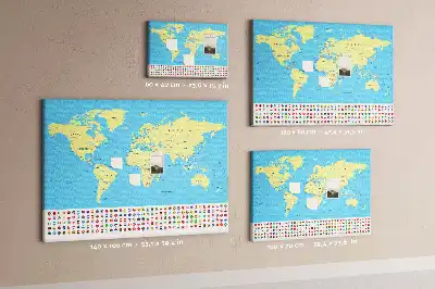 Korková nástenka Klasická mapa sveta