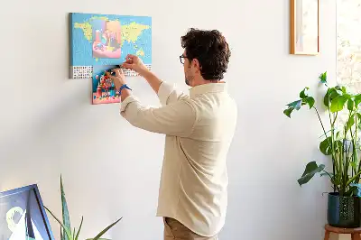 Korková nástenka Klasická mapa sveta