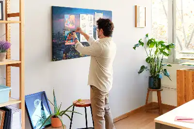 Nástenka do detskej izby Mesto v noci