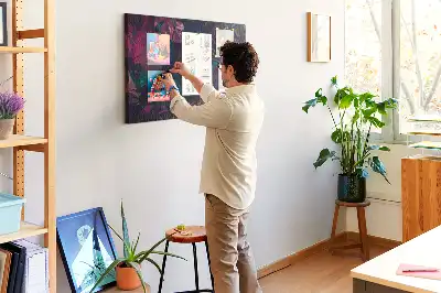 Korková nástenka Exotické kvety