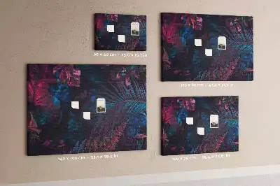 Korková nástenka Exotické kvety