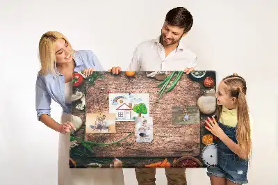 Nástenka do detskej izby v tvare dosky na krájanie