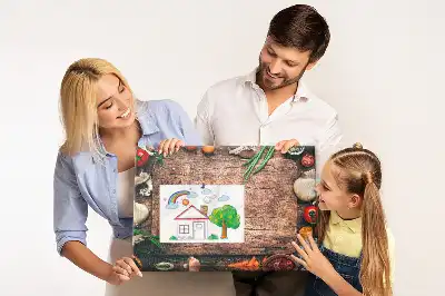 Nástenka do detskej izby v tvare dosky na krájanie