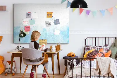 Korková nástenka s motívom maľovaných škvŕn
