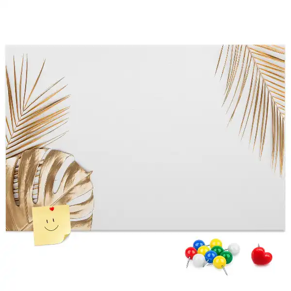 Korková nástenka s motívom tropickej botanickej flóry