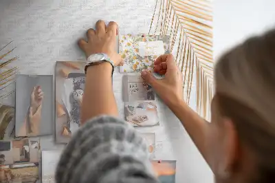 Korková nástenka s motívom tropickej botanickej flóry