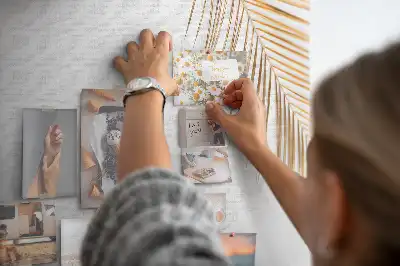 Korková nástenka s motívom tropickej botanickej flóry