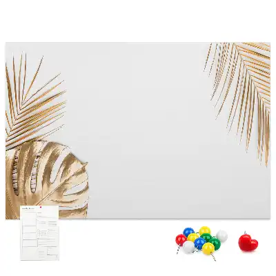 Korková nástenka s motívom tropickej botanickej flóry