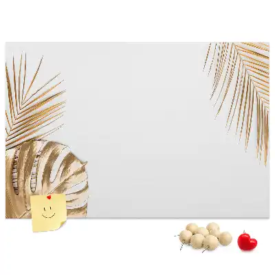 Korková nástenka s motívom tropickej botanickej flóry