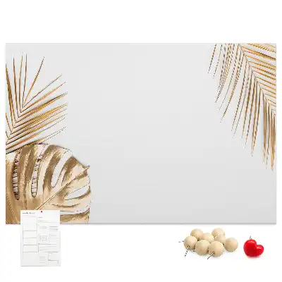 Korková nástenka s motívom tropickej botanickej flóry