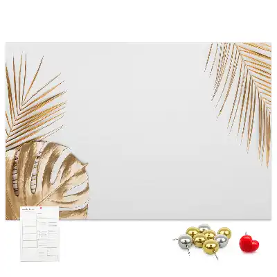 Korková nástenka s motívom tropickej botanickej flóry