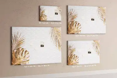 Korková nástenka s motívom tropickej botanickej flóry