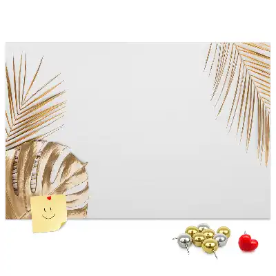 Korková nástenka s motívom tropickej botanickej flóry