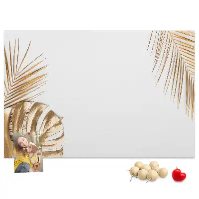 Korková nástenka s motívom tropickej botanickej flóry