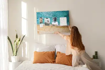 Nástenka do detskej izby s motívom mora, pláže a ľudí
